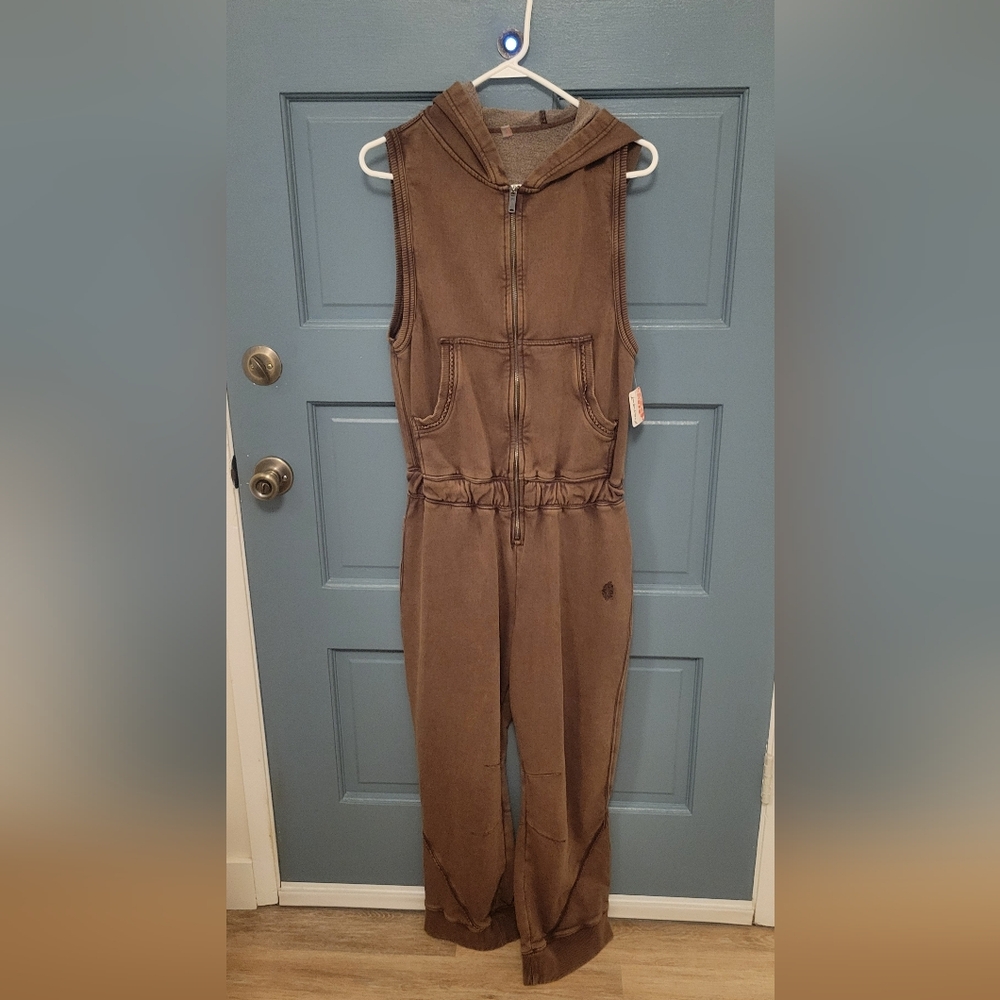 NWT Free People Movement Set Go Hoodie Jumpsuit Size Small